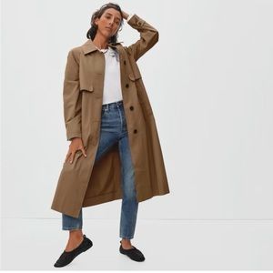 Everlane Long Mac Trench Coat M